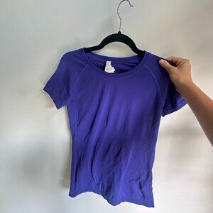 Athleta‎ Women's Momentum Seamless Tee Short Sleeve Shirt Purple